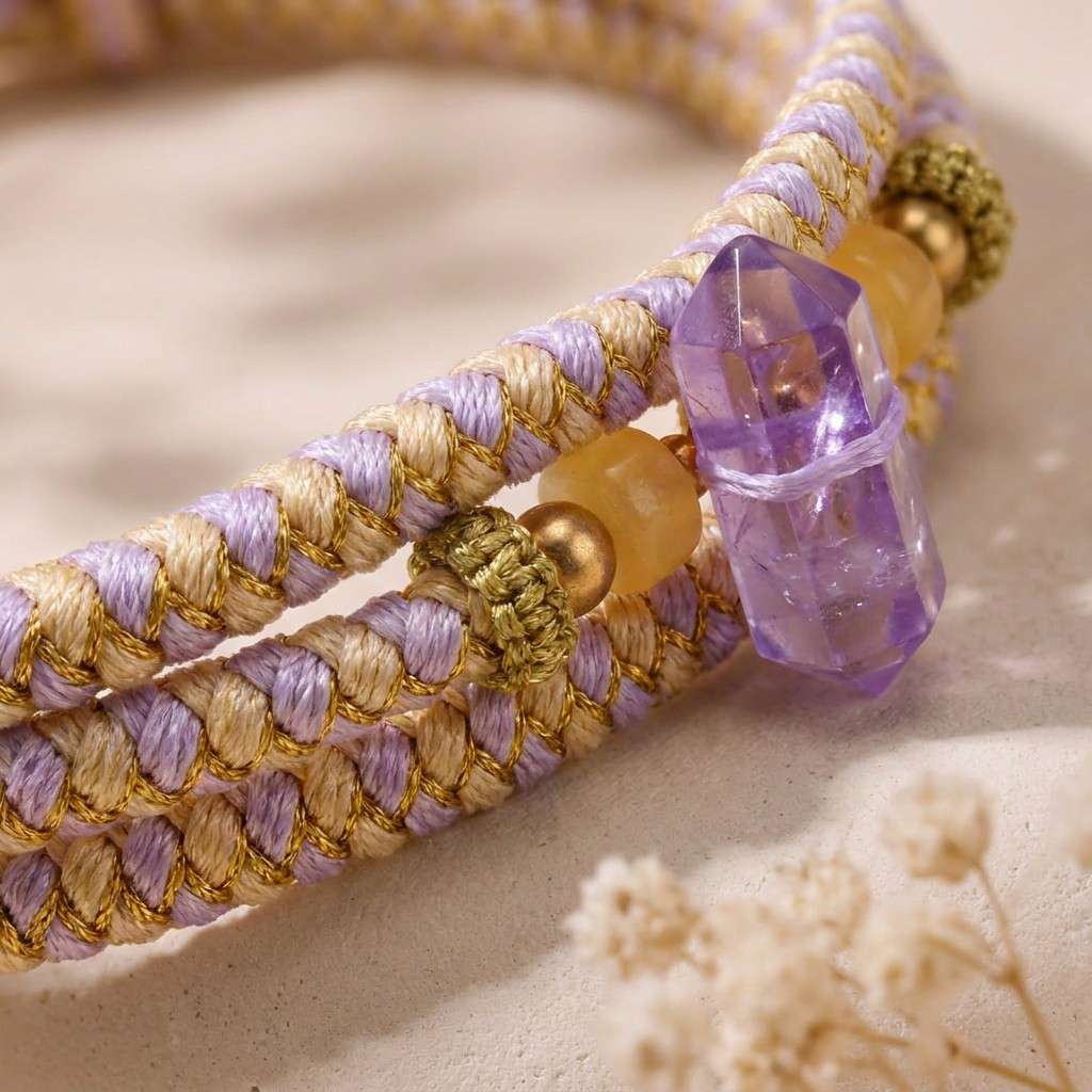 The Bond Bundle: Separation Anxiety (Amethyst & Yellow Calcite)